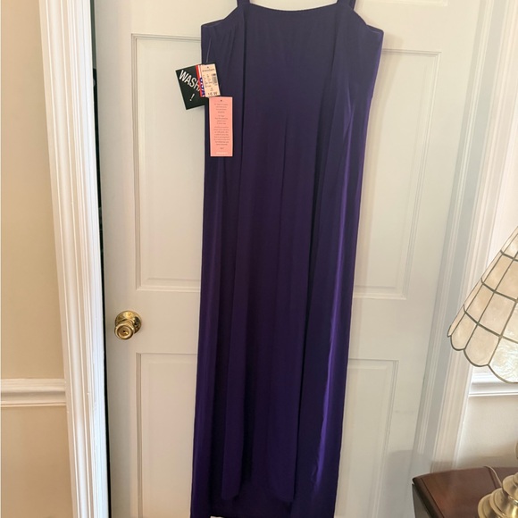 Dress Barn Purple Maxi Dress with Tassel Ring Accent - Picture 4 of 5